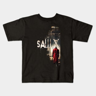 SAW X ( saw 10 )Tobin Bell as John Kramer movie graphic design poster Kids T-Shirt